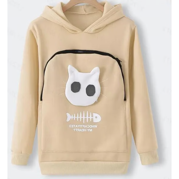 Cozy Cat Hoodie for Pet Lovers