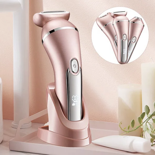 Waterproof Women's Electric Shaver with 3 Tools