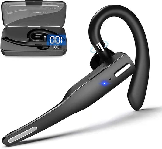 Wireless Bluetooth 5.1 Trucker Headset with Dual Noise-Cancelling Mics