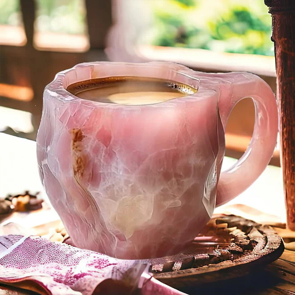 Coffee Mugs Made of Mineral Crystal