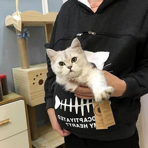 Cozy Cat Hoodie for Pet Lovers