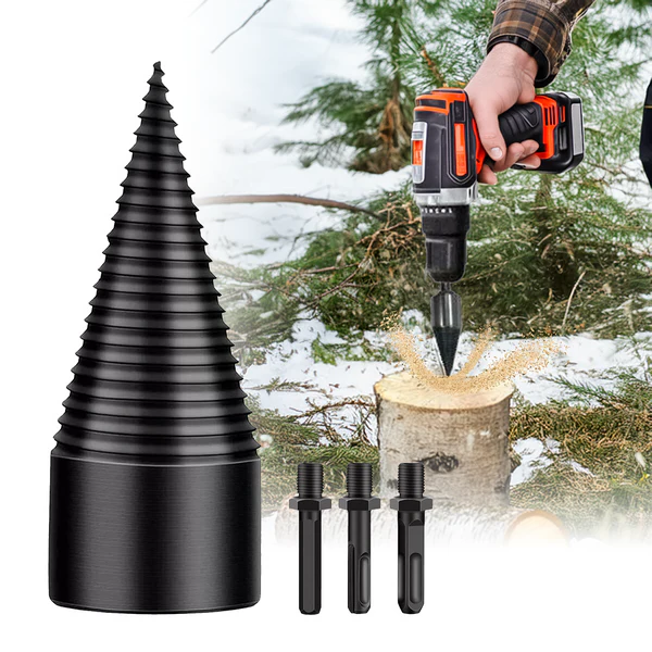 Drill Bit for Splitting Firewood