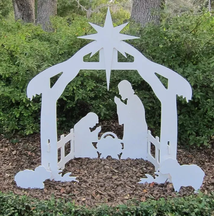 Outdoor Nativity Scene for Christmas