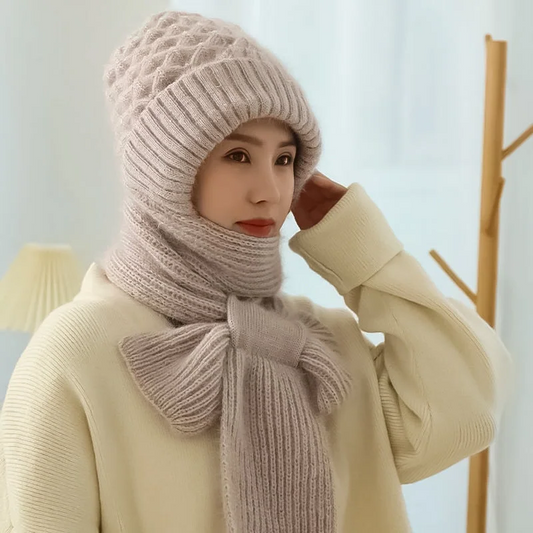 Warm Winter Hat and Scarf for Women