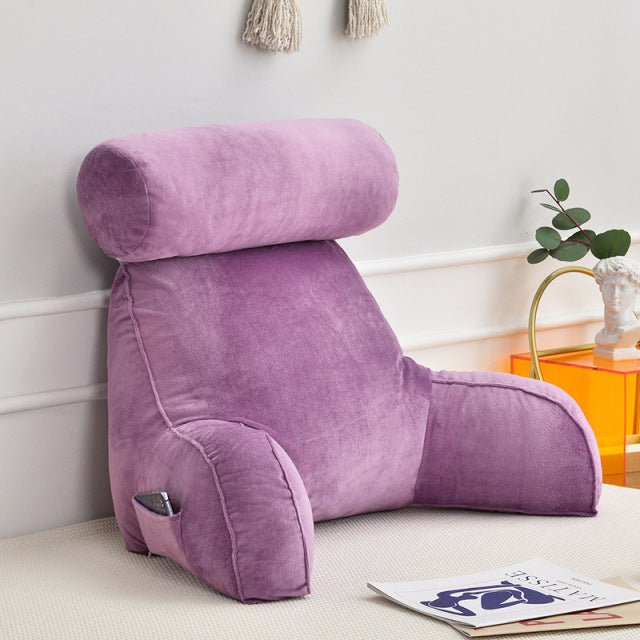 Armrest Pillow with Adjustable Head Support