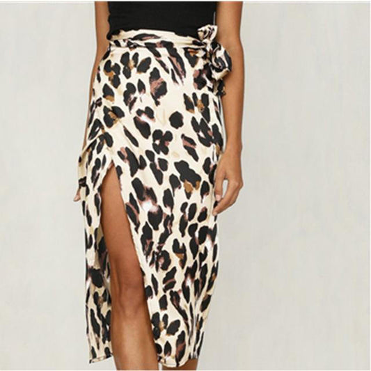 Leopard-print skirt