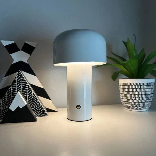 Stylish Cordless Mushroom-Shaped Lamp